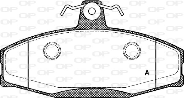 OPEN PARTS Комплект тормозных колодок, дисковый тормоз BPA0620.20